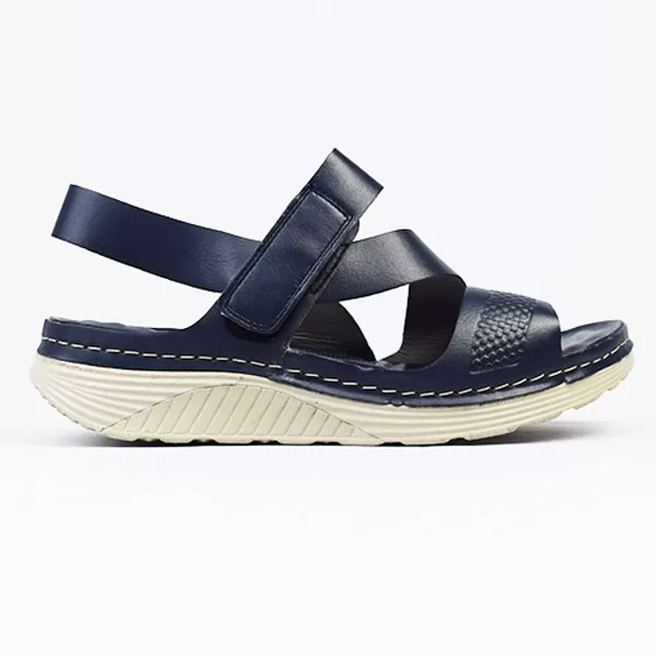 Sandale confort pour femme s011 bleu sandale médicale femme confortable Maroc